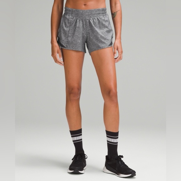 lululemon athletica Pants - Lululemon Hotty Hot Short 2.5” Size 10 athletic Gym Heather Lux Multi black